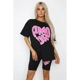 Amour Print Cycling Short & T-Shirt Lounge Set