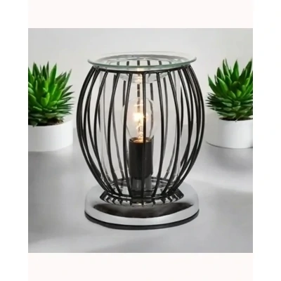 Black Industrial Framework Wax Burner
