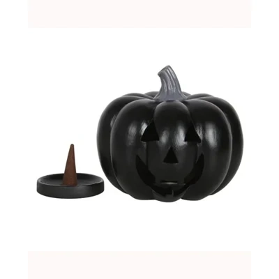 Black Pumpkin Incense Cone Holder