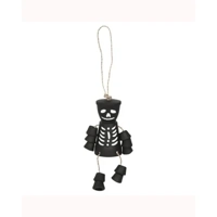 Black Skeleton Terracotta Pot Man
