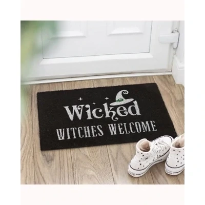 Black Wicked Witches Welcome Doormat
