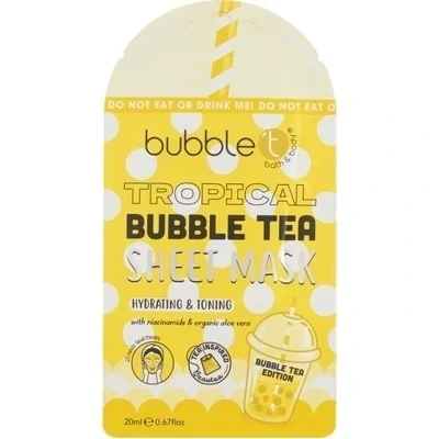 Bubble T Hydrating & Toning Sheet Face Mask 20ml – Tropical