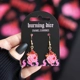 Burning Dice Earrings