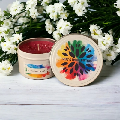 Candy Cane Candle Candy Cane Candle
