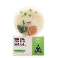 Chakra Crystal Candle - Heart Cha..