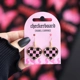 Checkerboard Heart Earrings