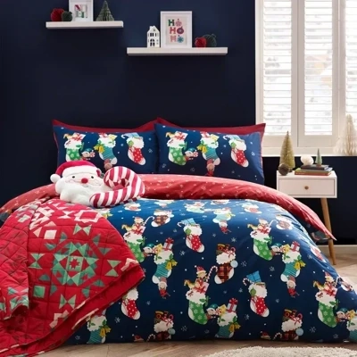 Christmas Elves Duvet Cover