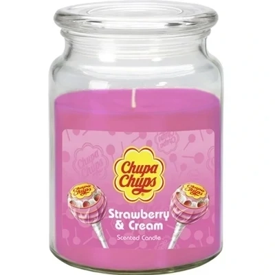 Chupa Chups Large Scented Candle 510g – Strawberry & Cream