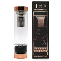 Crystal Glass Tea Infuser Bottle ..