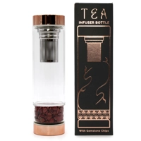 Crystal Glass Tea Infuser Bottle ..