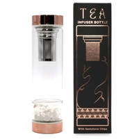 Crystal Glass Tea Infuser Bottle ..