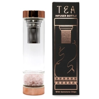Crystal Glass Tea Infuser Bottle ..