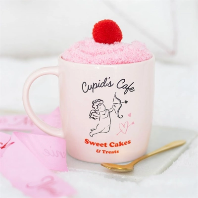 Cupid's Cafe Mug, Spoon and Socks Set