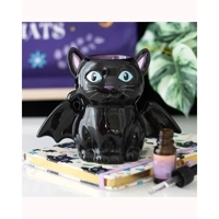Cute and Creepy Bat Cat Oil Burne..