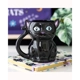 Cute and Creepy Black Cat Mug