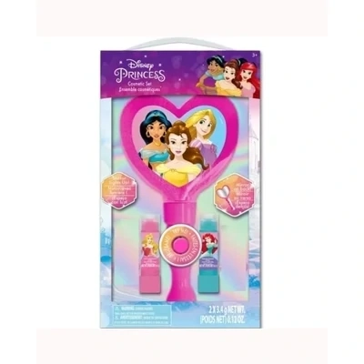 Disney Princess Lip Balm & Light-Up Mirror Gift Set