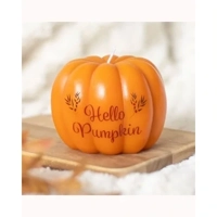 Hello Pumpkin Shaped Candle