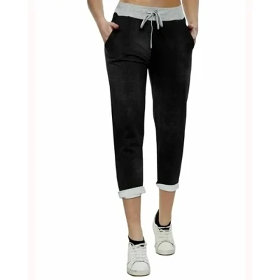 Black 3/4 Capri Trouser
