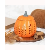 Leaf Cut Out Pumpkin Oil Burner a..
