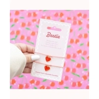 Pair of Besties Enamel Heart Char..