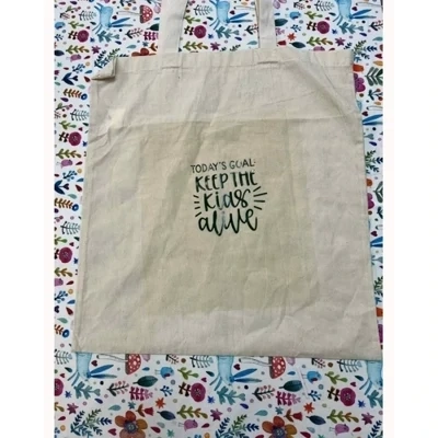 todays goal keep the kids alive tote bag
