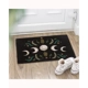 Black Dark Forest Moon Phase Doormat