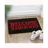 Black Welcome Goodbye Doormat