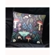 Square Dark Forest Print Cushion