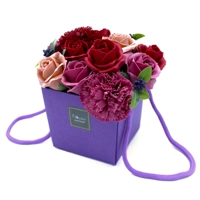 Soap Flower Bouquet - Purple Flow..