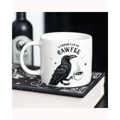Fresh Cup of Cawfee Raven Mug