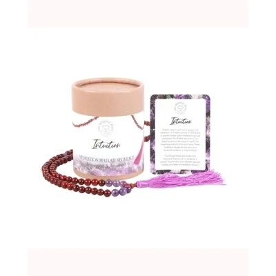 Intuition Rosewood & Amethyst Mallah Necklace