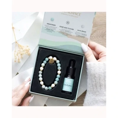 Abundance Amazonite Crystal Essential Oil Bracelet