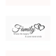 family a4 laminated print