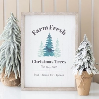 Farm Fresh Christmas Trees Framed..