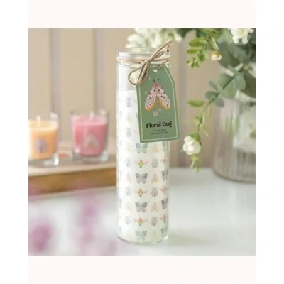 Floral Bug Garden Rose Tube Candle