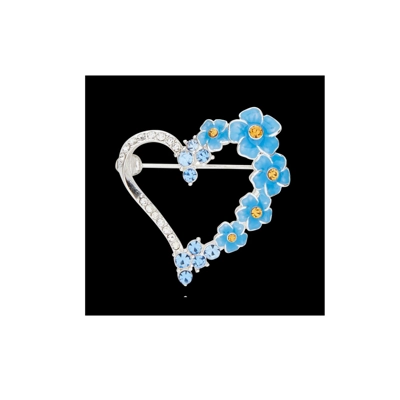 Forget Me Not - Heart Brooch Forget Me Not - Heart Brooch