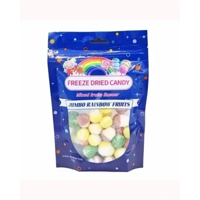 Freeze Dried Candy Jumbo Rainbow Fruits Pouch 110g