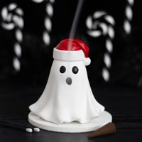 Ghost with Santa Hat Incense Cone..