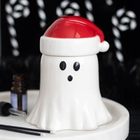 Ghost with Santa Hat Oil Burner a..