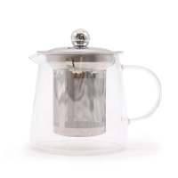 Glass Infuser Teapot - Flask Shap..