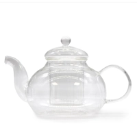 Glass Infuser Teapot - Round Pear..