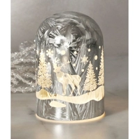 Glass LED Dome Light - Reindeer S..
