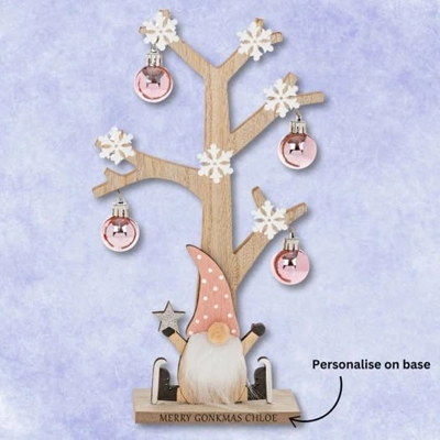 Gonk Bauble Tree - Pink