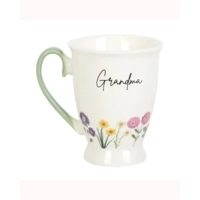 Grandma Wildflower Pedestal Mug