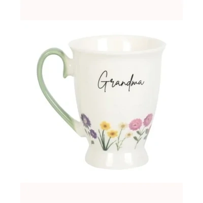 Grandma Wildflower Pedestal Mug