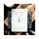 Green Aventurine Crystal Moon Necklace on Greeti..