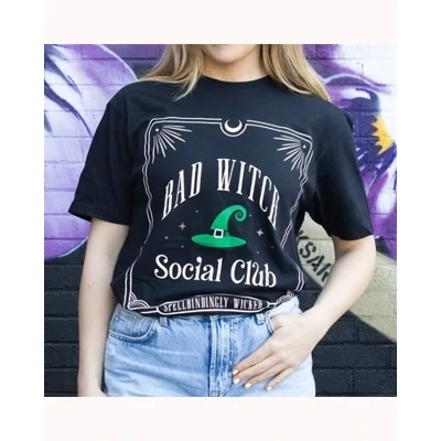 Green Bad Witch Social Club Unisex T-shirt