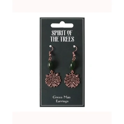 Green Man Earrings