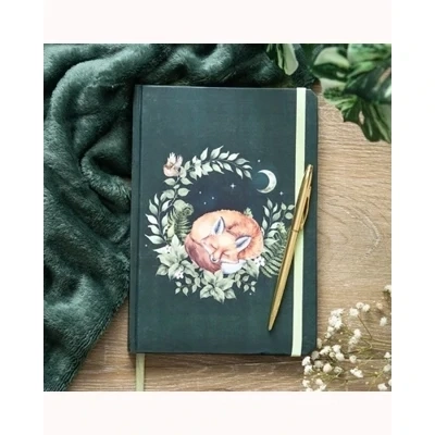 Green Sleeping Fox A5 Notebook
