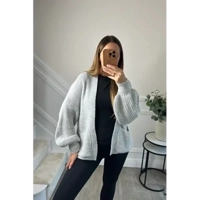 SHORT BALLOON SLEEVE CARDIGAN